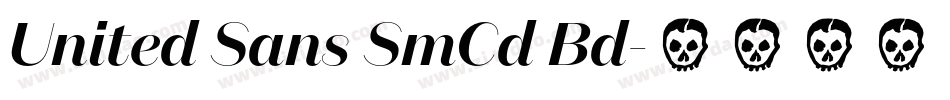 United Sans SmCd Bd字体转换